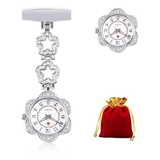 Orologio Da Taschino Con Portachiavi Per Infermieri – Leggero, Quadrante Chiaro, Elegante E Portatile – Regalo Per Studentessa Medicina
