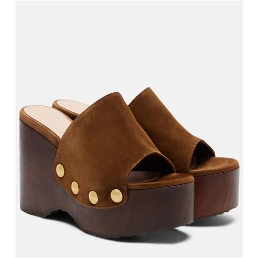 Gianvito Rossi zeppe in suede con decorazioni