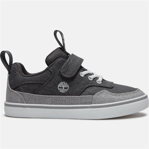 Timberland - sneaker con velcro stone jump da bambino (dal 20 al 30) in grigio scuro, grigio, taglia: 36