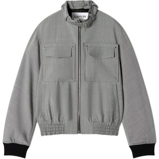 Lanvin giacca con zip - grigio