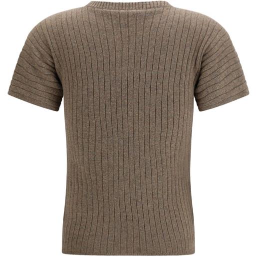 Loro Piana maglione coste girocollo - marrone