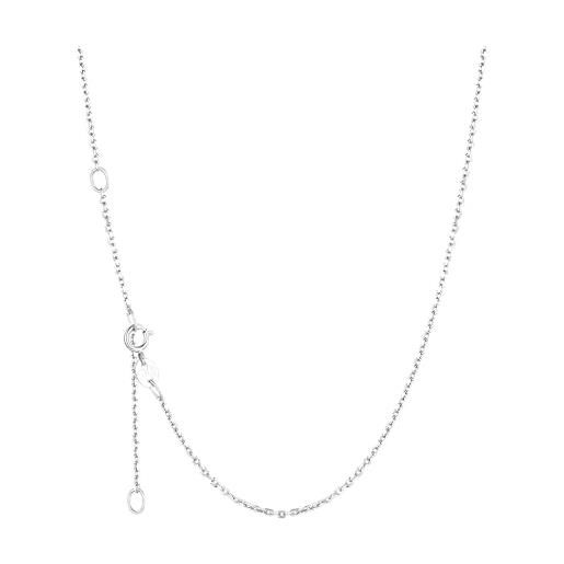 Collana Catena Rolo In Oro Giallo 14 Carati, Larghezza 2,3 Mm, Lunghezza Regolabile, Chiusura Moschettone, Finitura Lucida, 4,6 Grammi - 6
