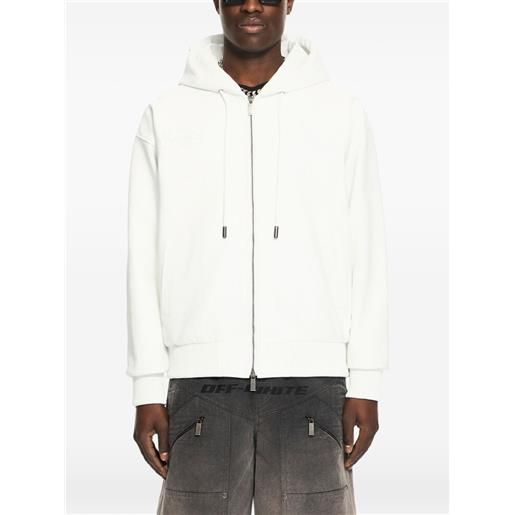 Off-White giacca royal team con ricamo - bianco