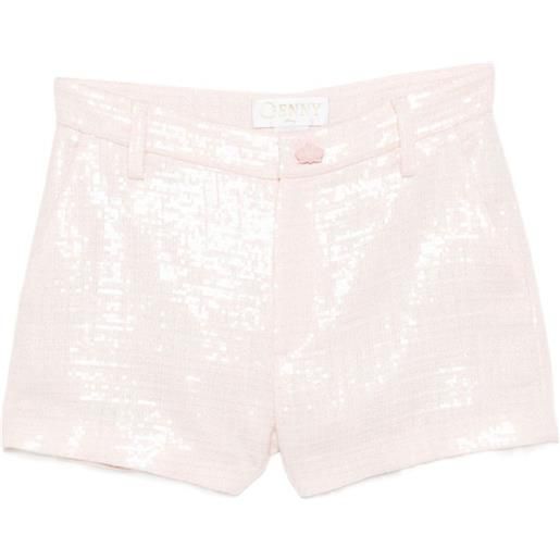 Genny shorts con paillettes - rosa