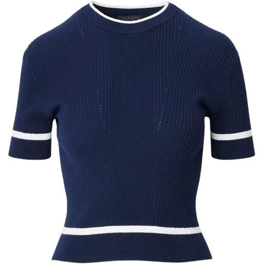 rag & bone t-shirt kassy - blu