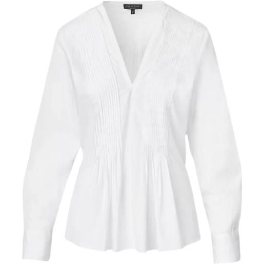 rag & bone blusa asher con scollo a v - bianco