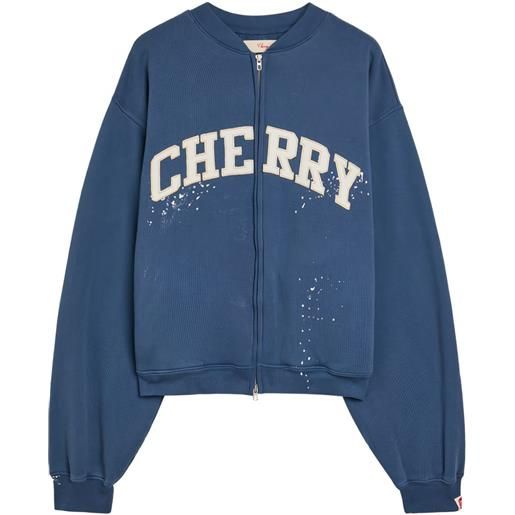Cherry LA felpa con ricamo - blu