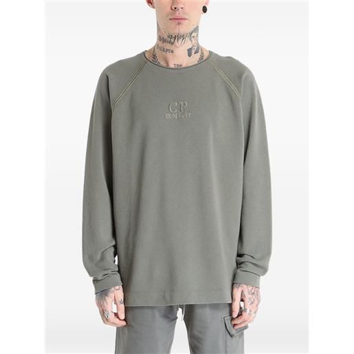 C.P. Company felpa con fantasia tie dye - verde
