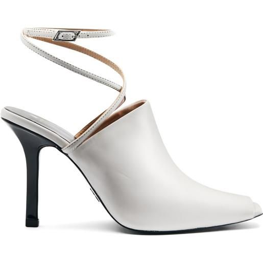 Patrizia Pepe sabot in pelle - bianco
