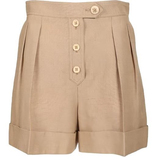 Valentino Garavani shorts con risvolti - toni neutri
