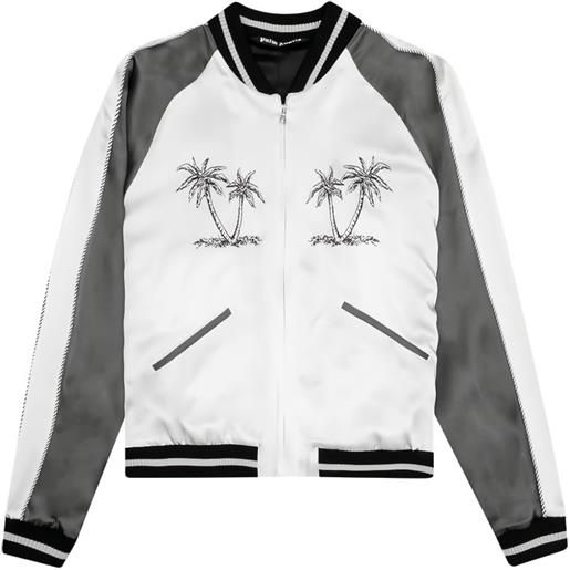 Palm Angels giacca con ricamo - bianco