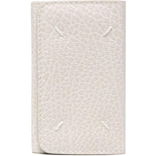 Maison Margiela portacarte con 4 punti cucitura - grigio