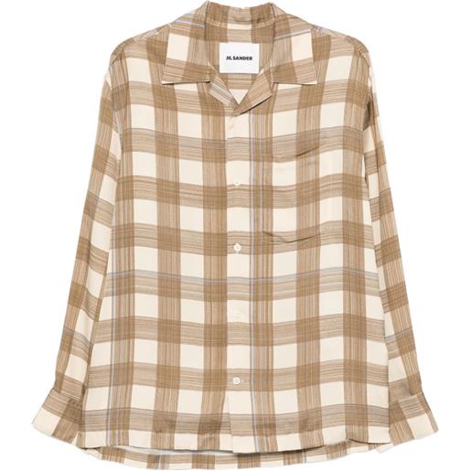 Jil Sander camicia a quadri - toni neutri
