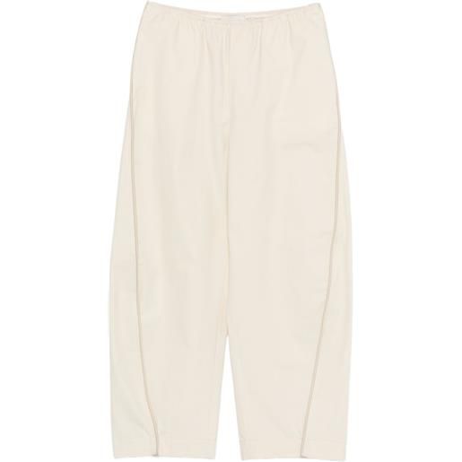 Nanushka pantaloni con vita elasticizzata - toni neutri