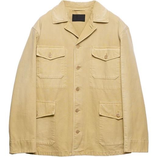 Prada giacca con tasche applicate - toni neutri