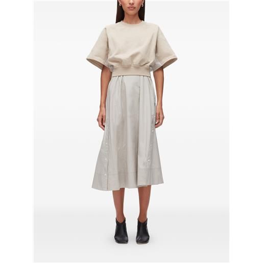 3.1 Phillip Lim abito midi a maniche corte - toni neutri