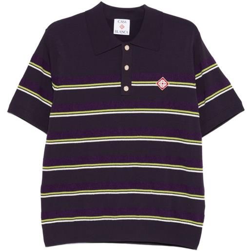 Casablanca polo a righe - viola