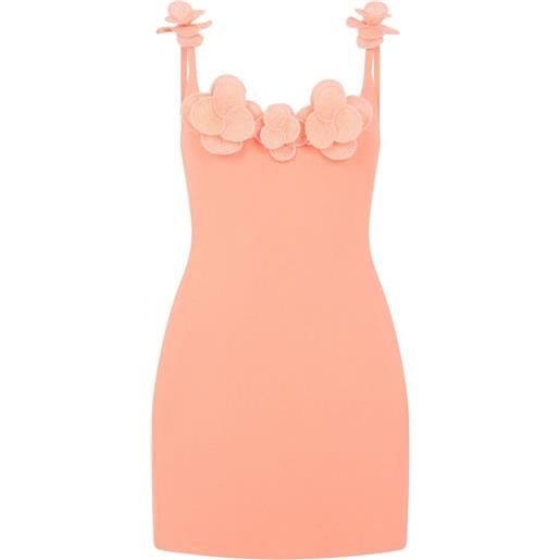 David Koma abito corto con dettaglio a fiori - rosa