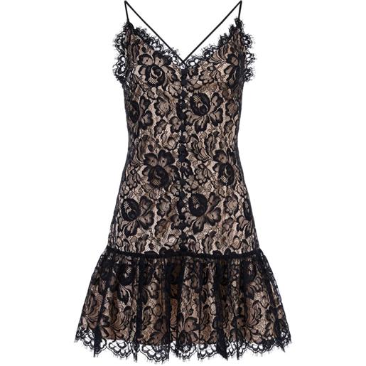 Mia Peculiar abito corto con bottoni - nero