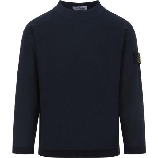 Stone Island felpa con applicazione - blu