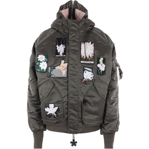 Alpha Industries bomber con cappuccio boss x cecilie bahnsen - verde
