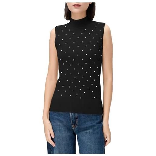 Beauty Women maglia donna a pois manica corta in maglia primaverile elegante