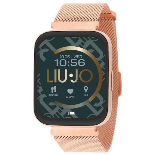 LIU JO Tech SWLJ044 Smartwatch Donna In Silicone Blu - Cassa Plastica Argento, Monitoraggio Frequenza Cardiaca E Sonno, 5 ATM