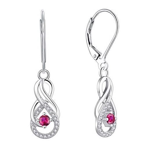 Argento 925 : coppia di orecchini 9,5mm uomo donna bottone pavè zir