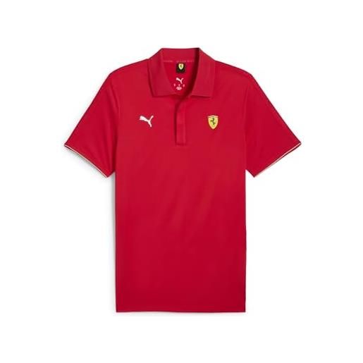 PUMA polo scuderia ferrari hp race cloudspun da uomo xl rosso corsa red