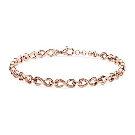 GUESS Bracciale Donna In Acciaio Inox Argento A Maglie Con Motivo Infinito - 89022282 - 2