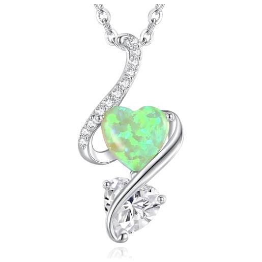 Elli Collana Donna In Argento 925 Con Ciondolo Croce Cuore Infinito E Cristalli - Multi-catena, Lunghezza 40/42,5/45 Cm - 2