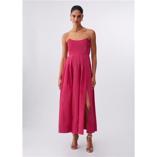 LIUJO liu jo abito lungo in taffetà, rosa
