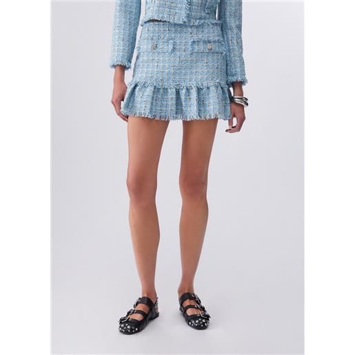 LIUJO liu jo minigonna in bouclé, azzurro