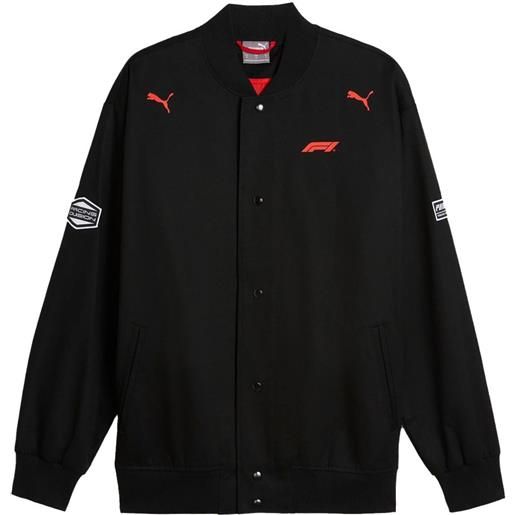 PUMA x f1 bomber con applicazione logo - nero