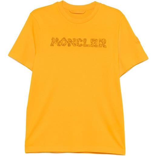 Moncler t-shirt con logo - arancione