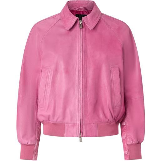 PINKO giacca in pelle - rosa