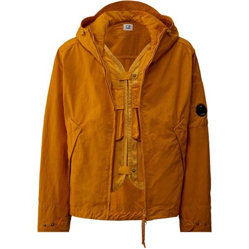 C.P. Company giacca con cappuccio e zip - arancione