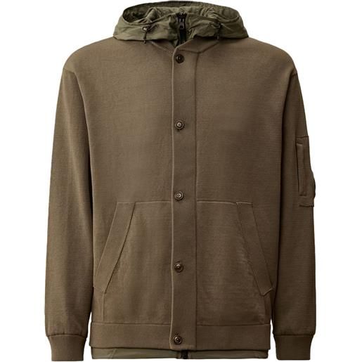 C.P. Company maglione reversibile con cappuccio - verde
