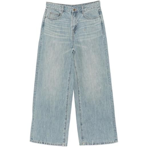 JNBY jeans a gamba ampia con decorazione - blu