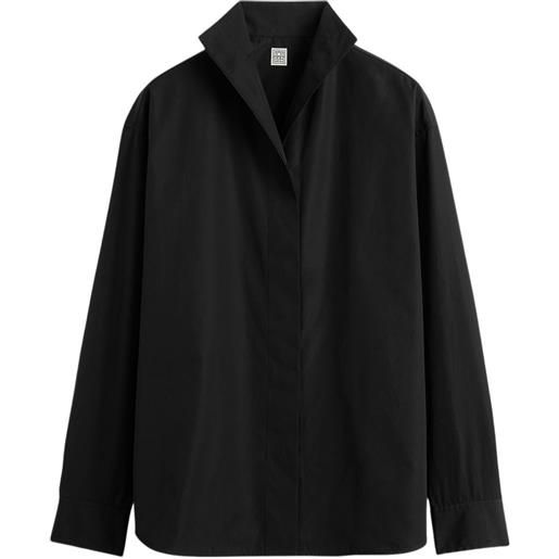 TOTEME camicia a collo alto - nero