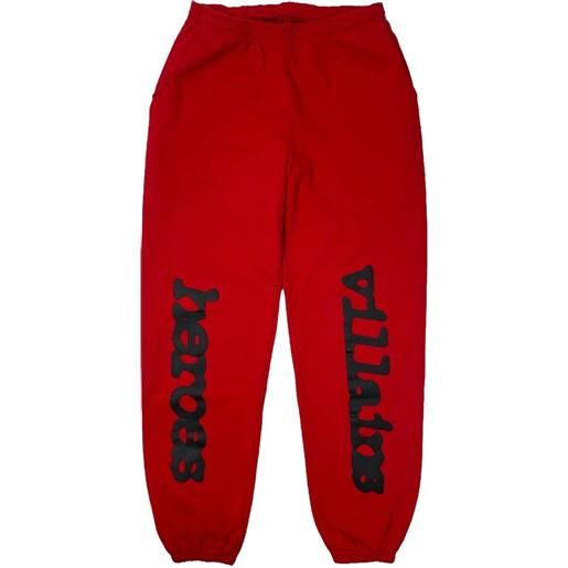 SP5DER x metro boomin heroes x villains pantaloni sportivi la exclusive - rosso