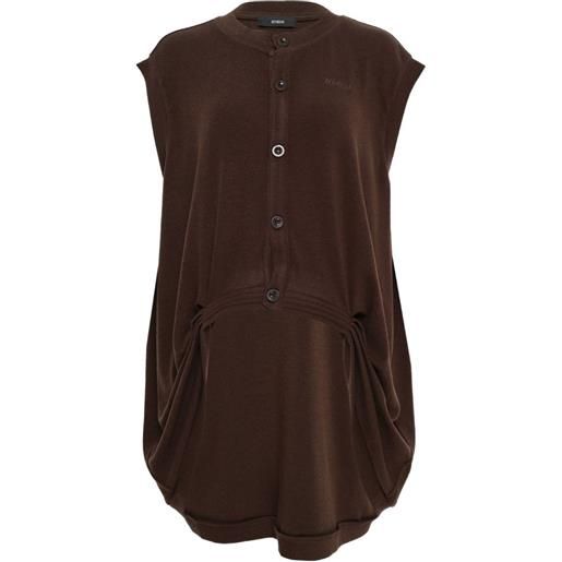 BONBOM cardigan con bottoni - marrone