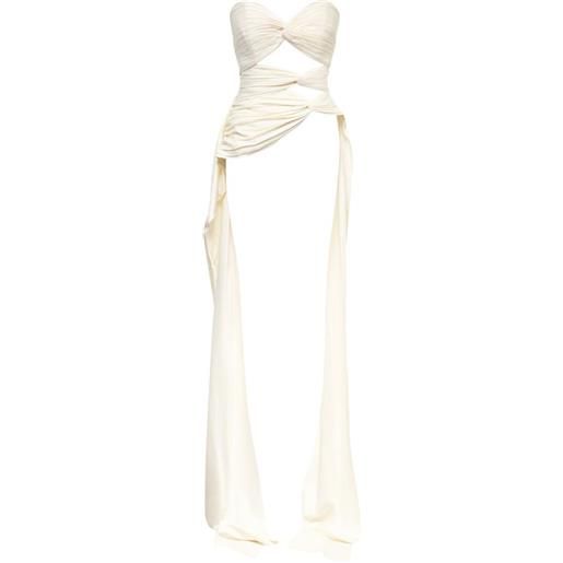 Stolen Stores bustino 3 carats drappeggiato - toni neutri