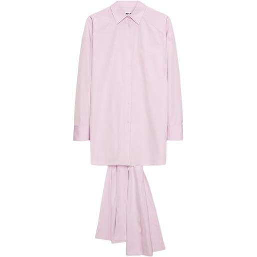 MSGM chemisier asimmetrico - rosa