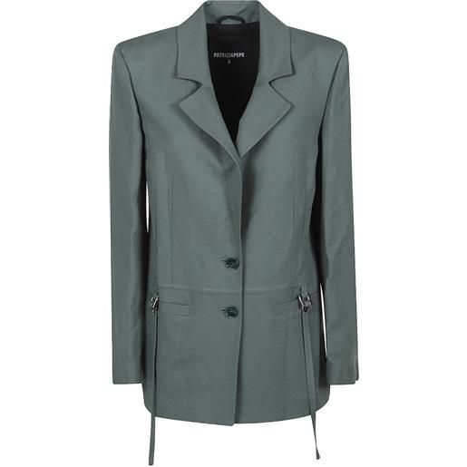 Patrizia Pepe blazer con fibbia - verde