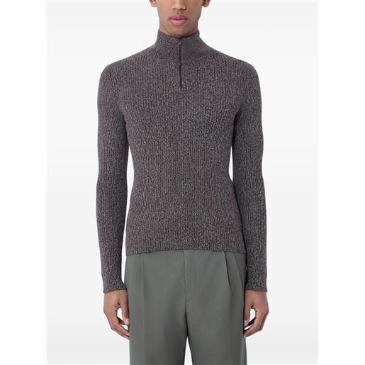 Prada maglione a collo alto - marrone