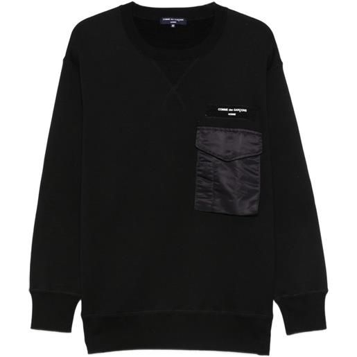 Comme des Garçons Homme felpa girocollo - nero