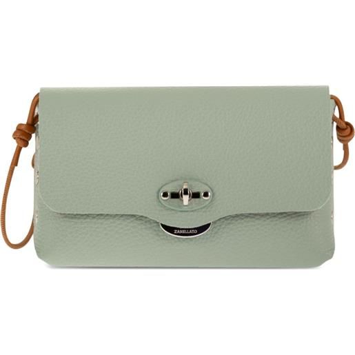 Zanellato borsa lettera pochette mini in pelle - verde