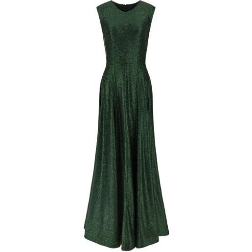 Norma Kamali abito da sera grace con paillettes - verde