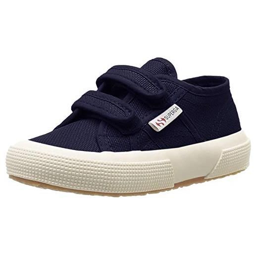 SUPERGA 2750 cotjstrap classic, sneaker, unisex - bambini e ragazzi, blu (navy 933), 31 eu